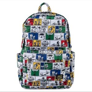 LOUNGEFLY / Peanuts - Comic Strip Unisex Nylon Computer Backpack